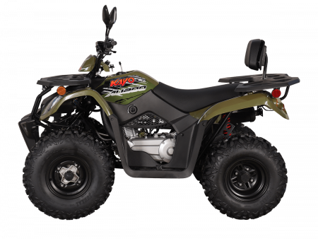Квадрицикл KAYO AU200 спинка (ЗЕЛЕНЫЙ ХАКИ пластик 2025 г.) (ПТС)