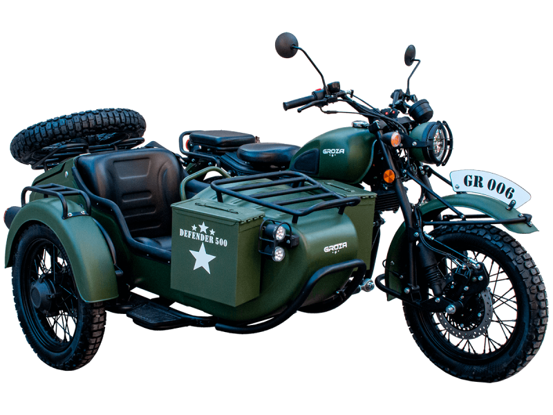 Мотоцикл с коляской GROZA DEFENDER 500 (4T EFI) (2023 г.)