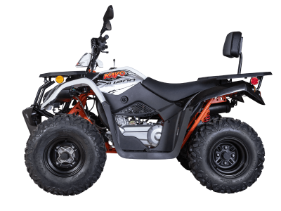 Квадрицикл KAYO AU200 спинка (белый пластик 2024 г.) (ПТС)