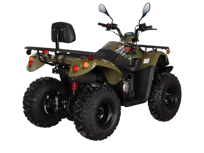 Квадрицикл KAYO AU200 спинка (ЗЕЛЕНЫЙ ХАКИ пластик 2025 г.) (ПТС)